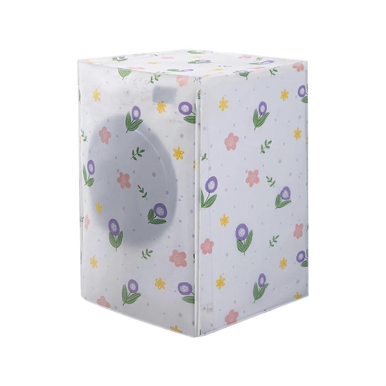 Washing Machine Cover Tulip Pattern 58x62x85 cm Front-Load Geometric Style Dust-Proof