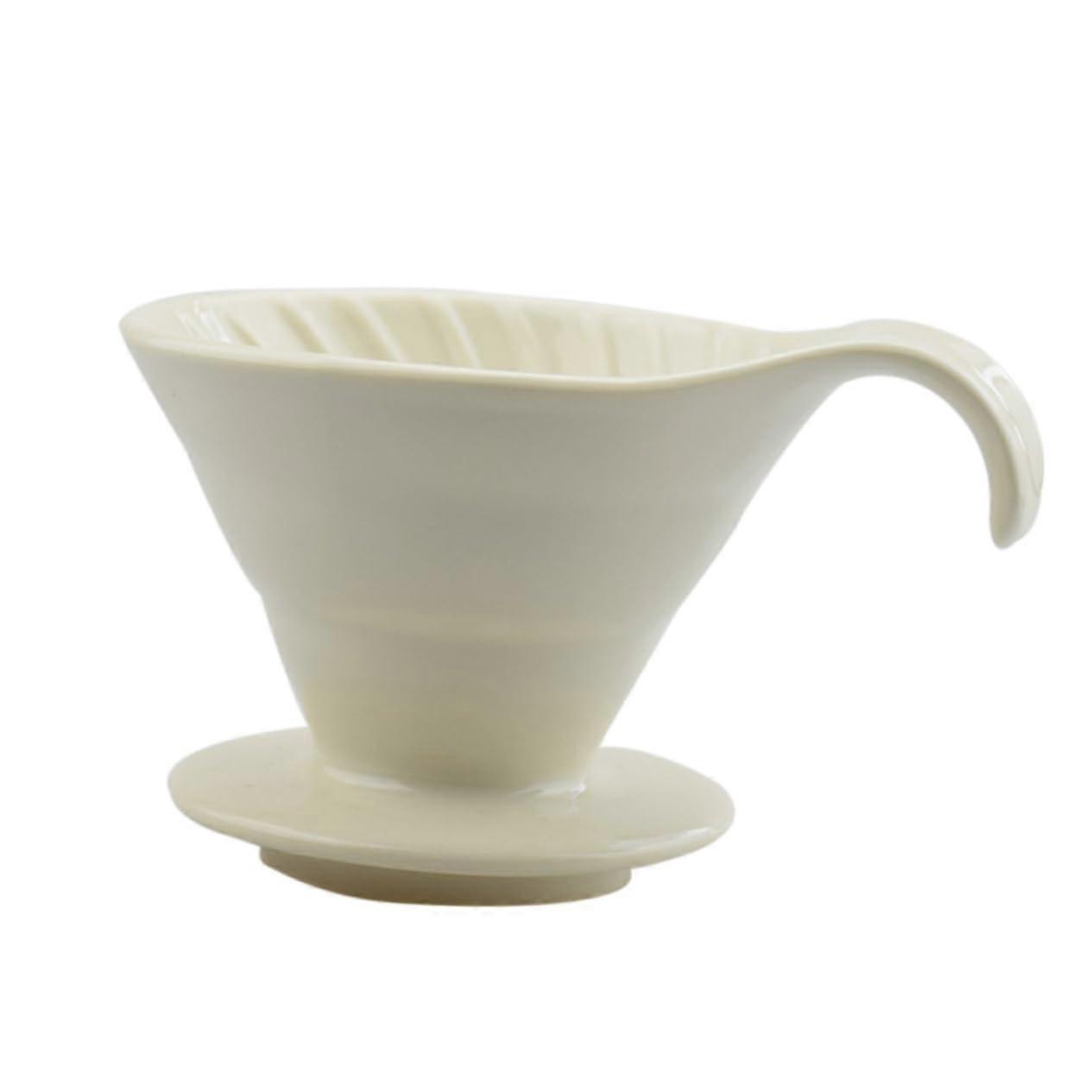 Ceramic Coffee Cups Set, Beige Espresso Mug, Filter Coffee Cup, V Coffee Cup, Durable Ceramic Drinkware