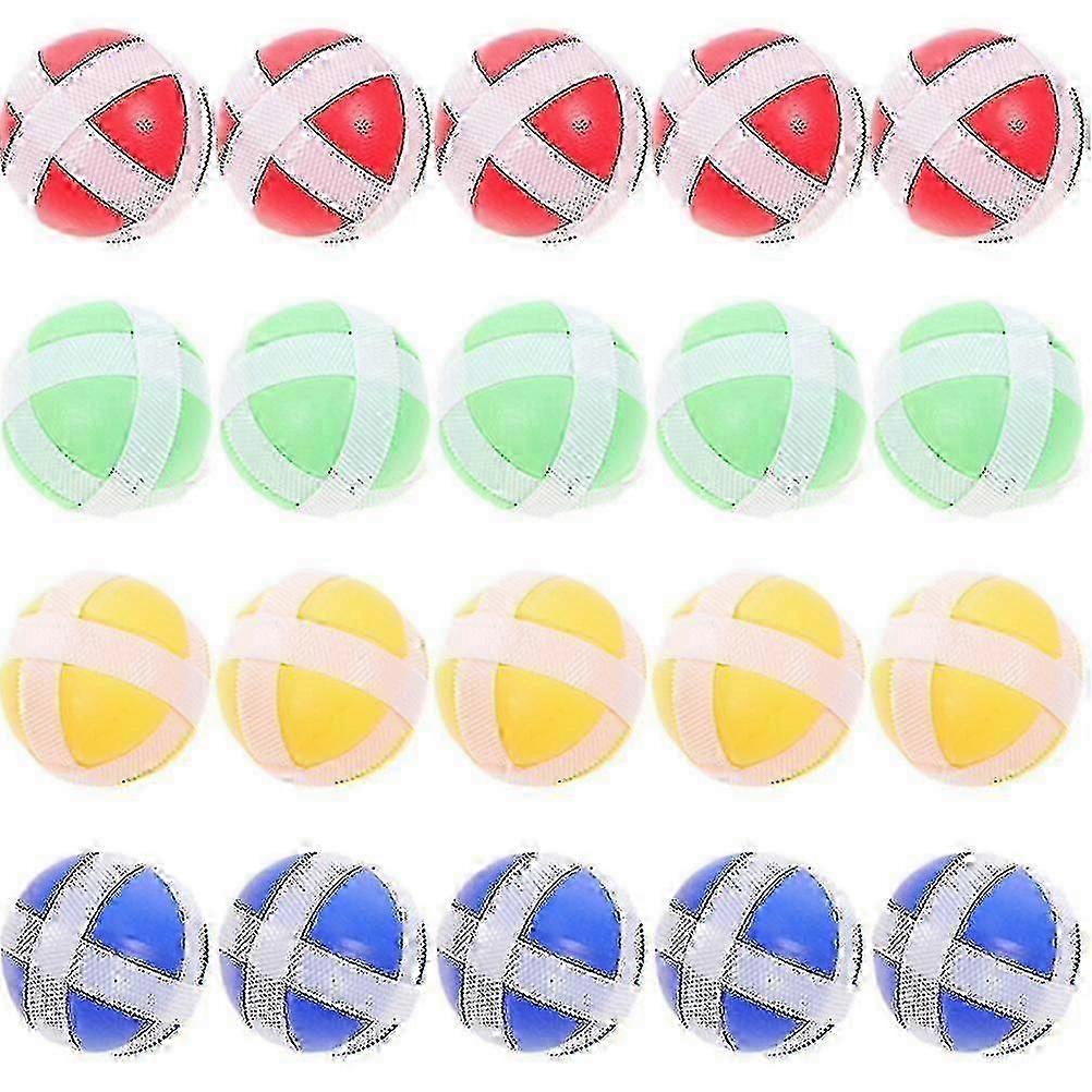 20 adet Dart Tahtası Yapışkan Toplar Çocuklar Yapışkan Toplar Oyuncak Atma Topları Dart Oyunları Malzemeleri-YVAN