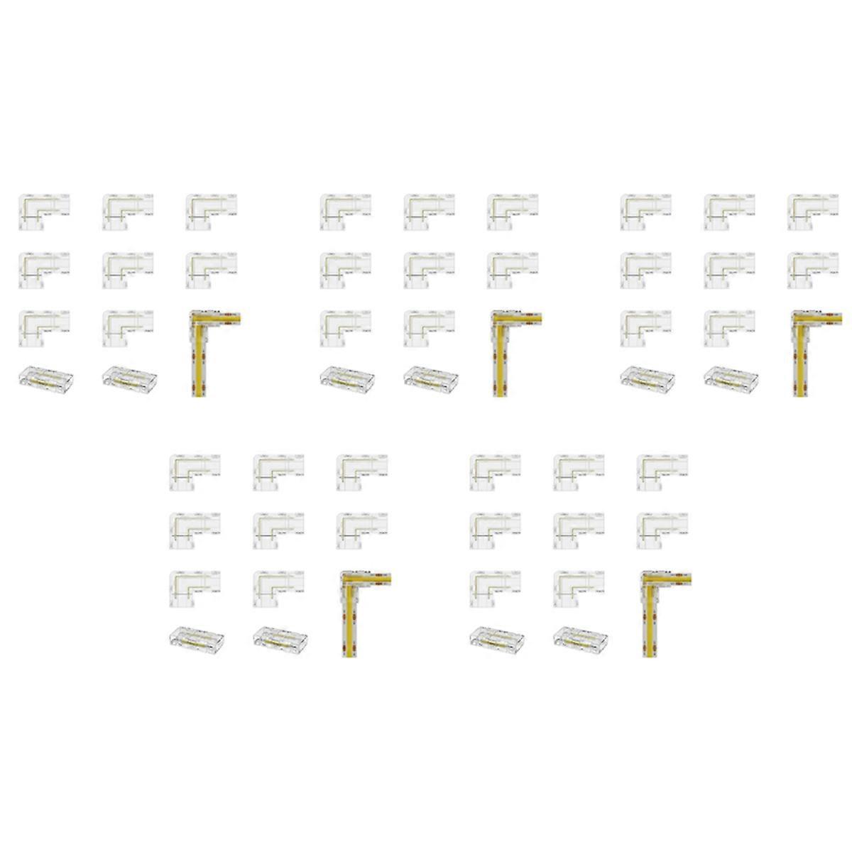 8mm Connector 8Pc L-Shaped/Corner Connector,2Pc Gapless Connectors