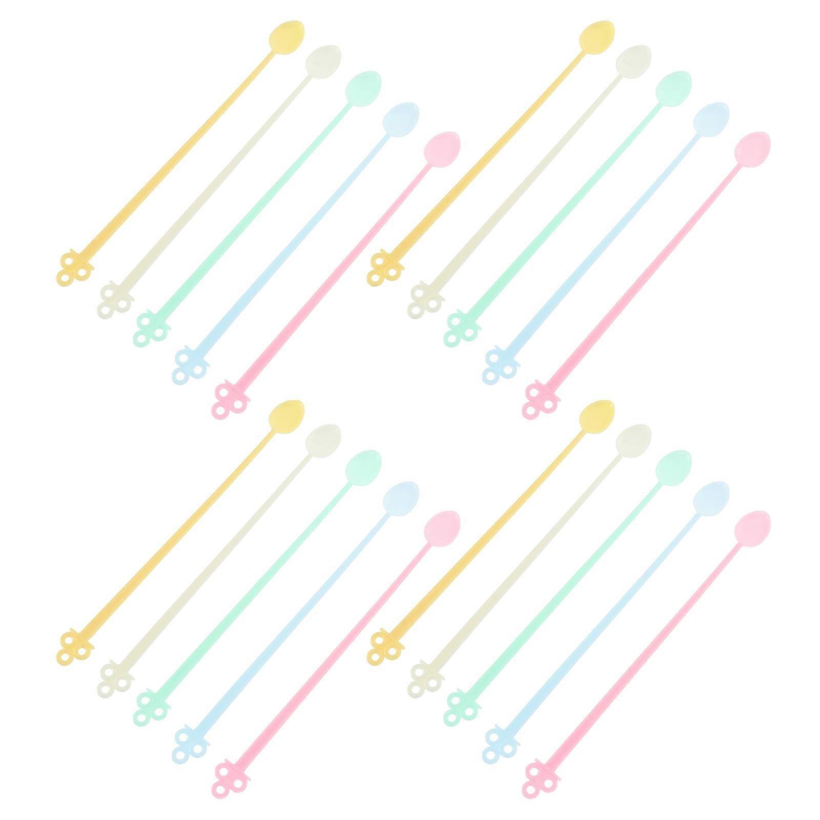 Expresso Spoons Portable Mini Assorted Color 120Pcs Stirring