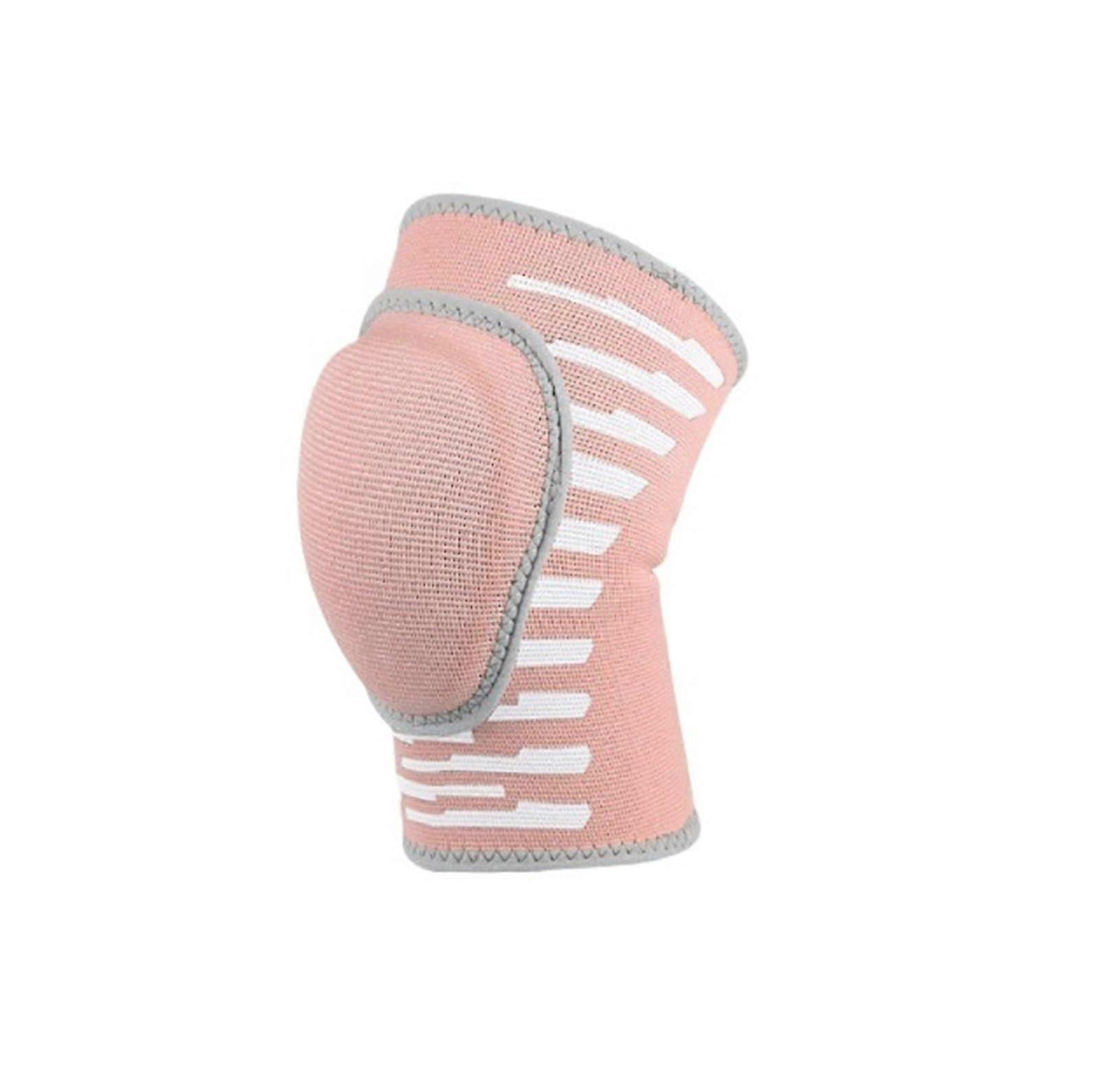 Knee Pads for Dance and Volleyball, Non-Slip Anti-Collision Sponge, Pink Color, Size M, Ideal for Basketball and Hiking