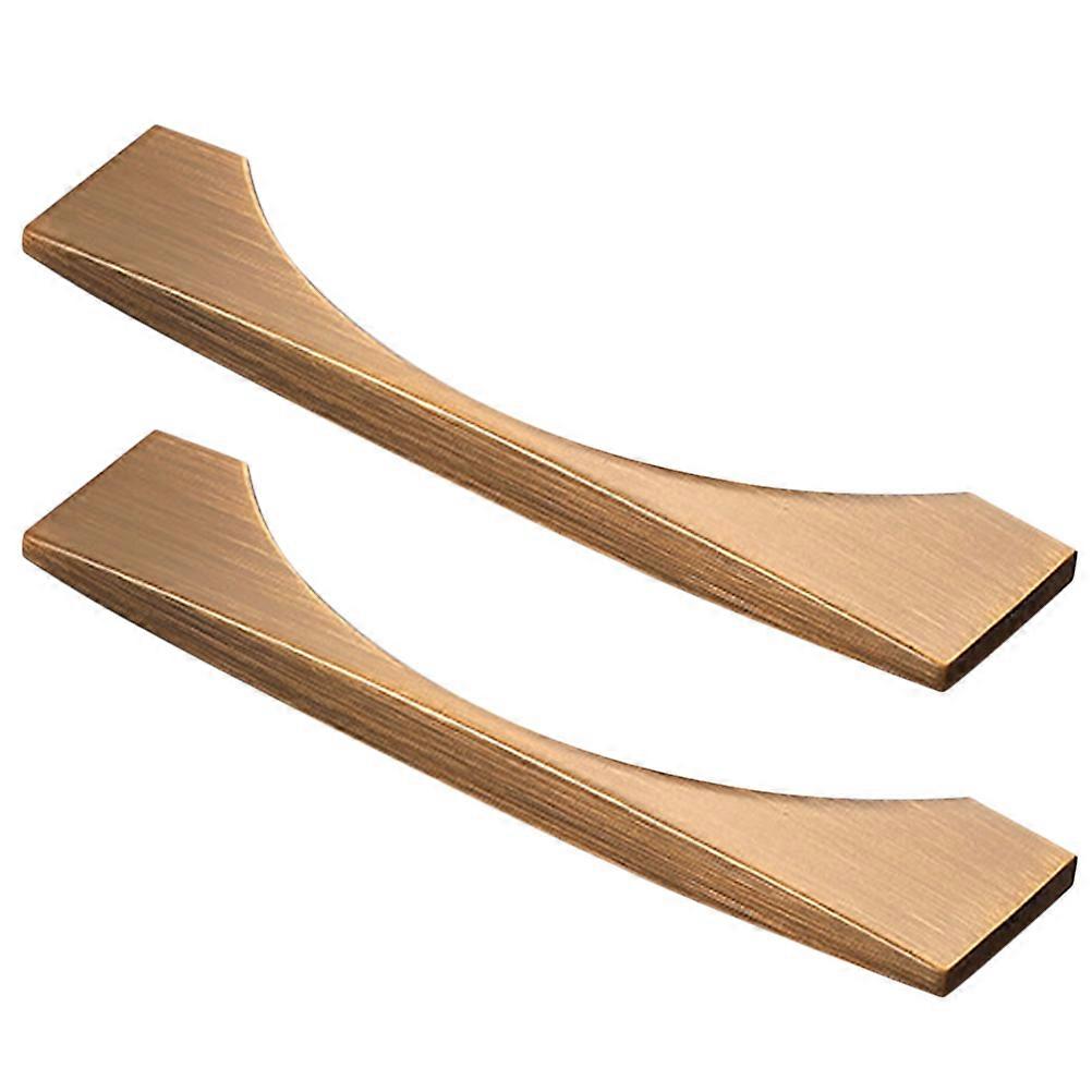 Dørhåndtag Zink Legering Udskiftning Møbler Træk Bue Form Klassisk Kaffe 11,5X2,4CM 2stk