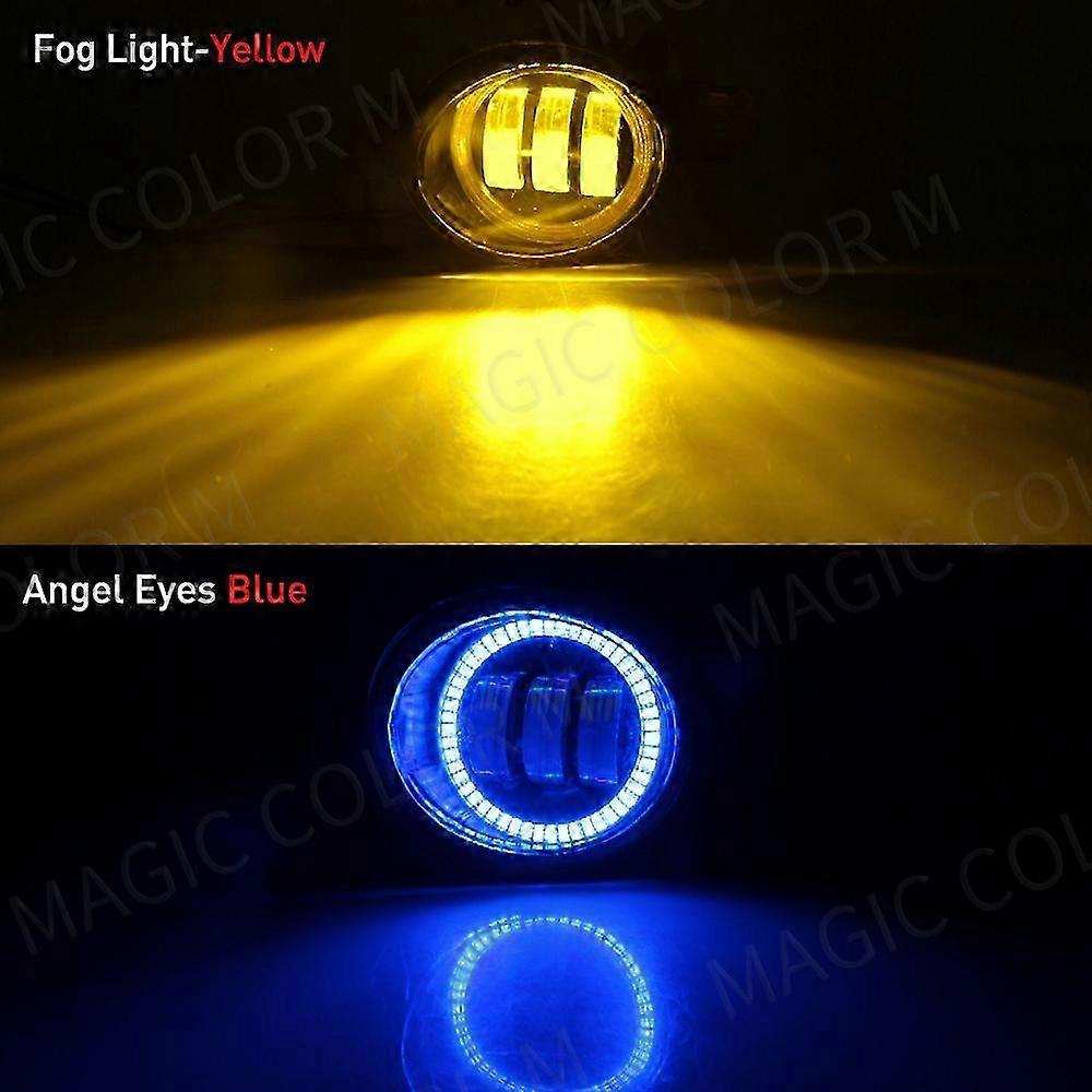 2 X Fog Light Assembly for Suitable Brand X-Trail Rogue T32 2014 2015 2016 Car LED Lens Daytime Running Lamp DRL H11 12V