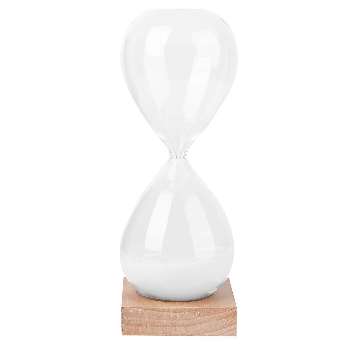 Hourglass Timer Glass Home Decor Timekeeping Cylindrical Modern Minimalist 20x8cm 1Set
