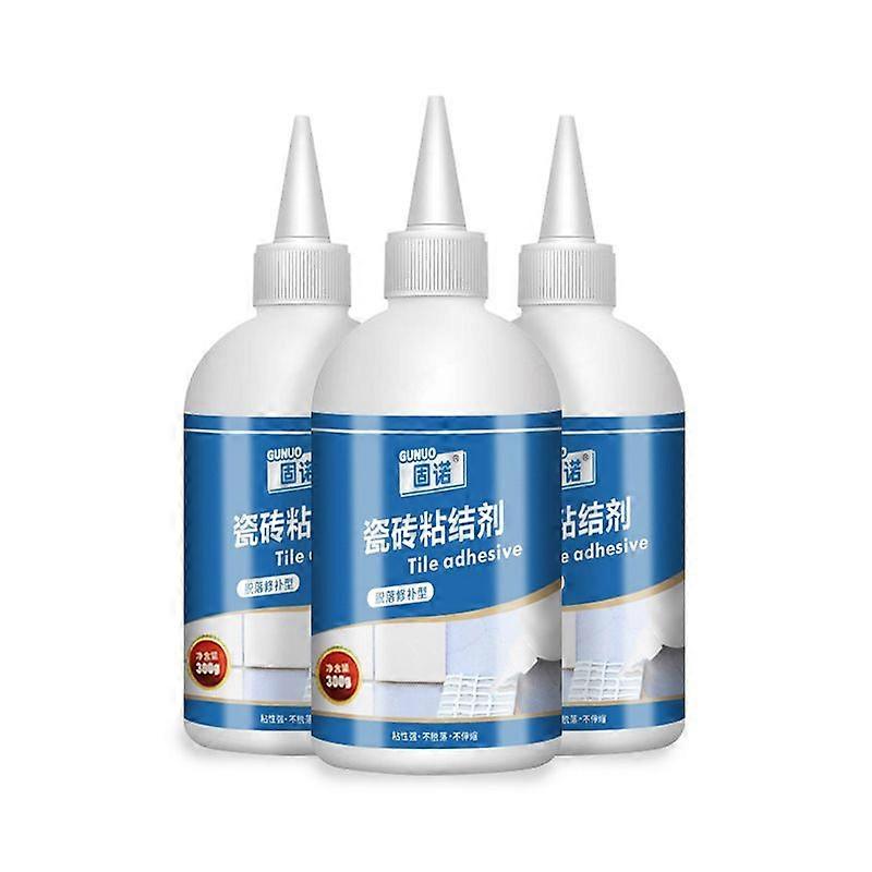 3pcs Forubom Tile Drum Repair Adhesive, Strong Adhesive Ceramic Tile Empty Drum Agent