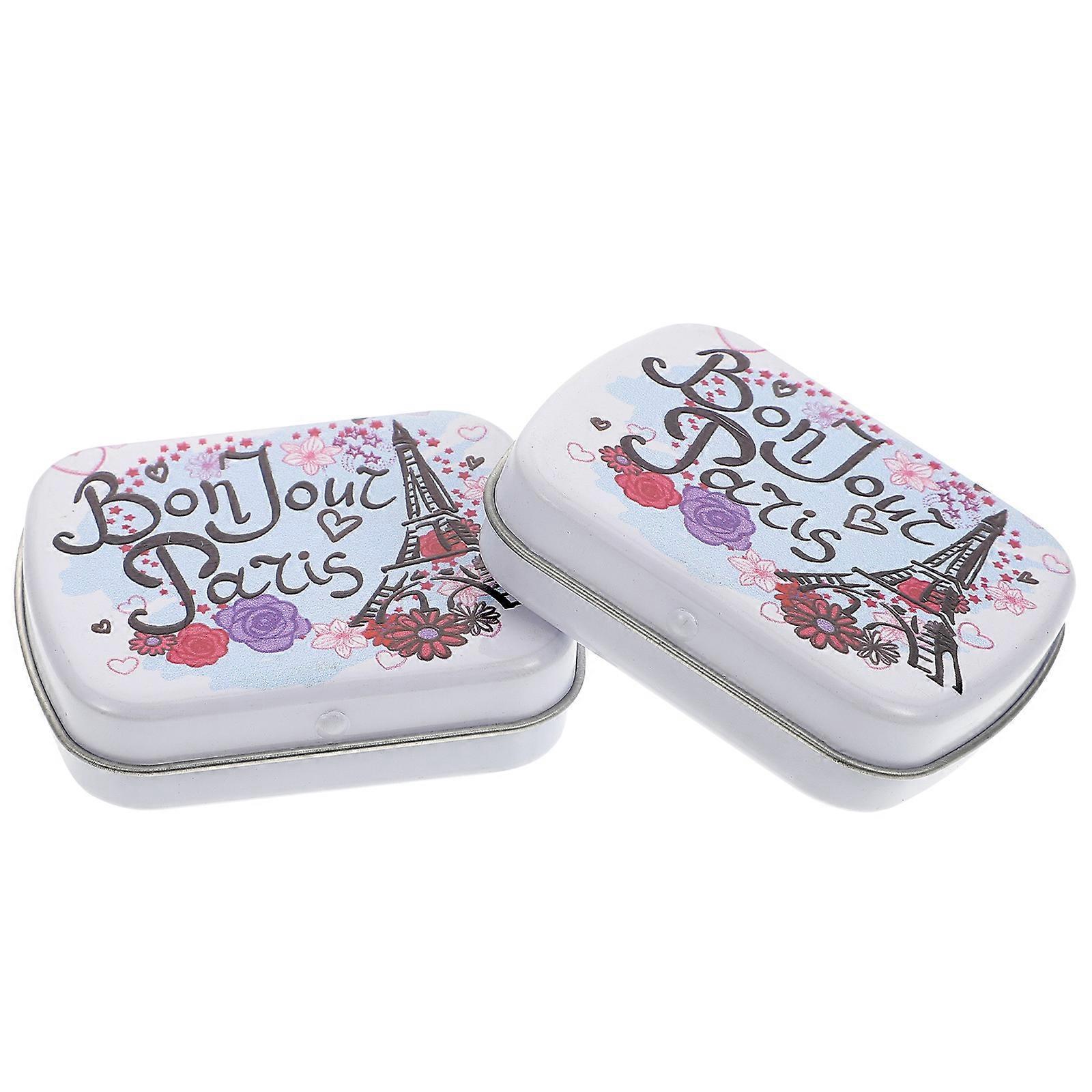 Portable 2 Pack Stationery Storage Boxes with Flip Cover – Compact Desk Organizer for Home, Office, School Use – Keeps Supplies Tidy
