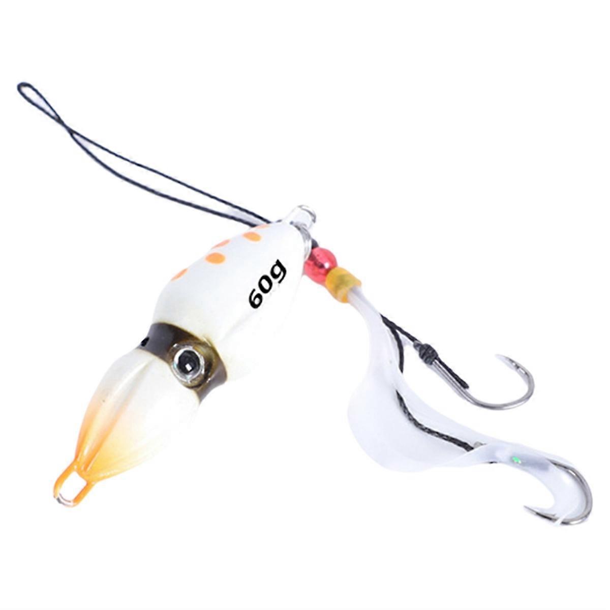 Gourd Slider Jig Saltwater Jigging Lure Luminous Fishing Bait White