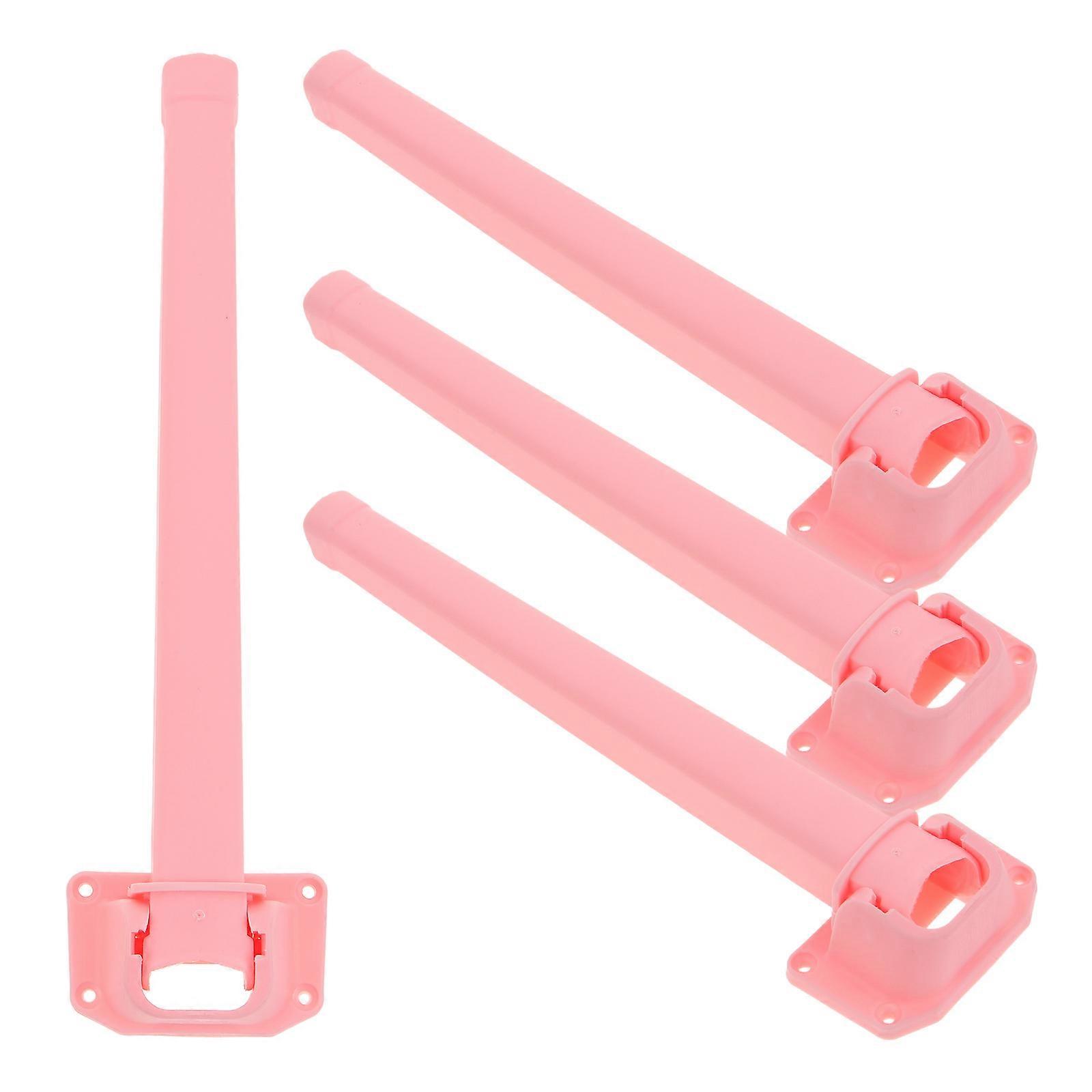 Desk Legs Adjustable Foldable Table Legs Wear-resistant Elephant Leg Shape Simple Design Pink 28cm 4Pcs