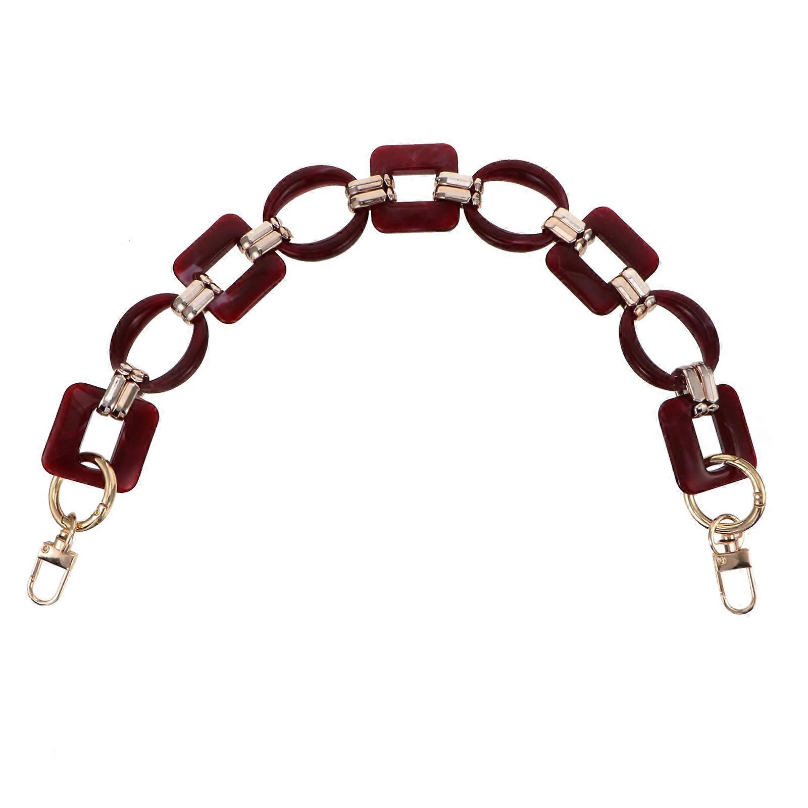 حقيبة زخرفية سلسلة محفظة ملحق حقيبة يد نمط الرجعية زخرفة أحمر 43X3.6X1 سم سلسلة سميكة 1 قطعة