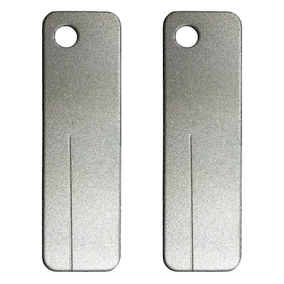 Pack of 2 Whetstone Whetstone Holders, Honing Stone Whetstone, DoubleSided, Portable, HandHeld, Mini Sharpening Stone for Outdoors, Silver Diamond