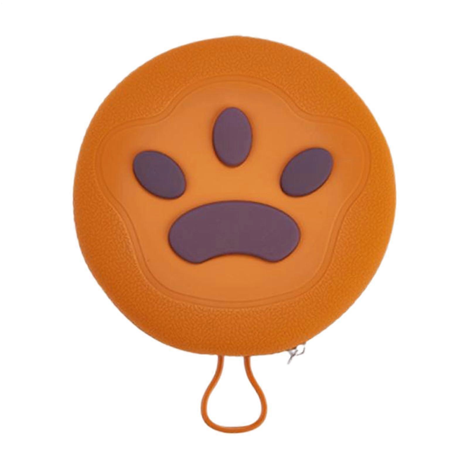 Portable Dog Bowl  Rattling Part for Puppies  Silicone Collapsible Dog Bowl, No Spills  2 in 1,  for Camping and Beach Outings