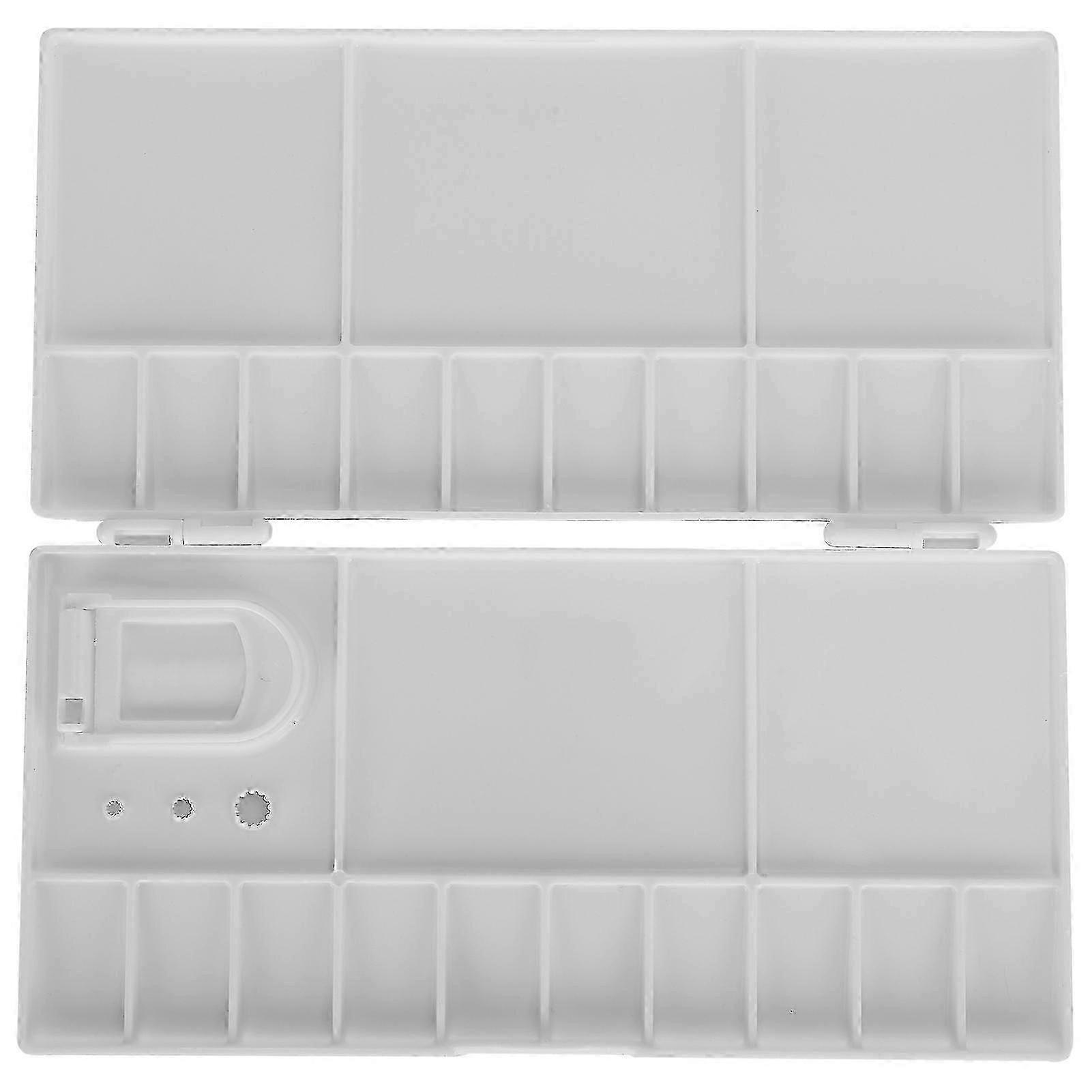Paint Box Rectangular Porous Foldable Pigment Separation Case Painting Container Supplies