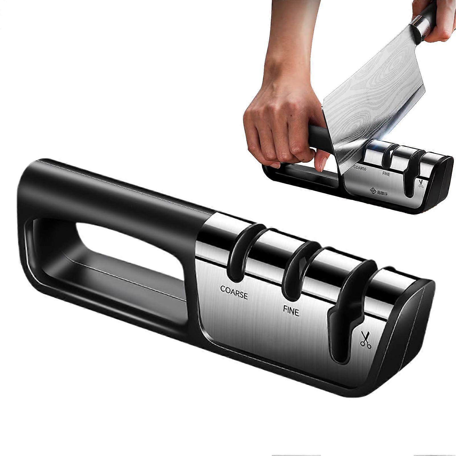 Cutter sharpening tool, sharpener for cutters, 3stage scissor sharpening blades