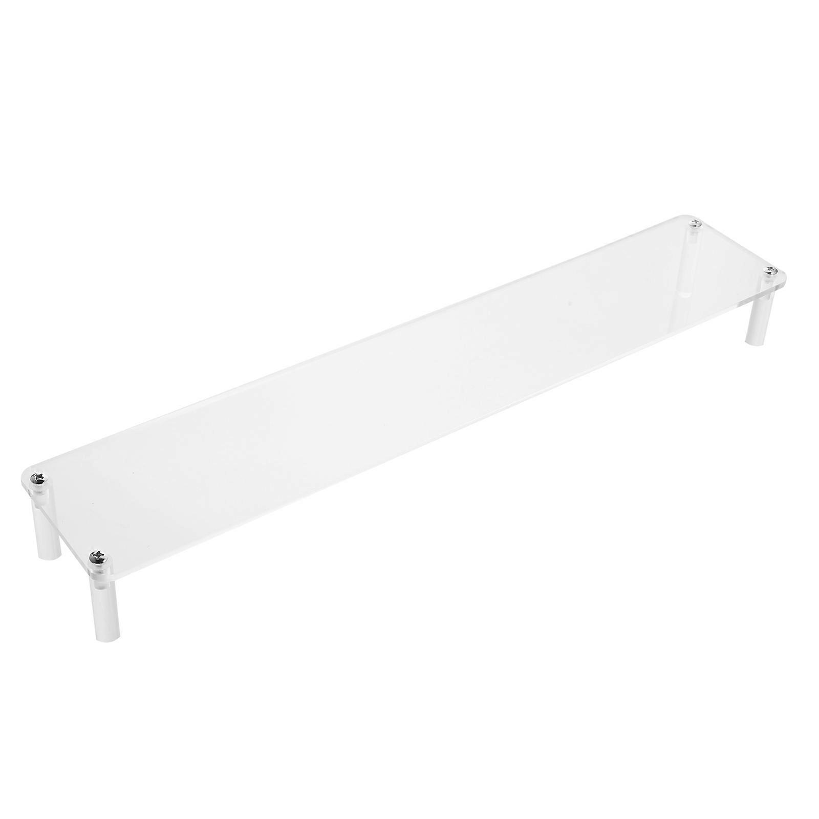 Desktop Shelf Simple Home Furnishing Acrylic Transparent 40x8x5 Cm Display 1Set