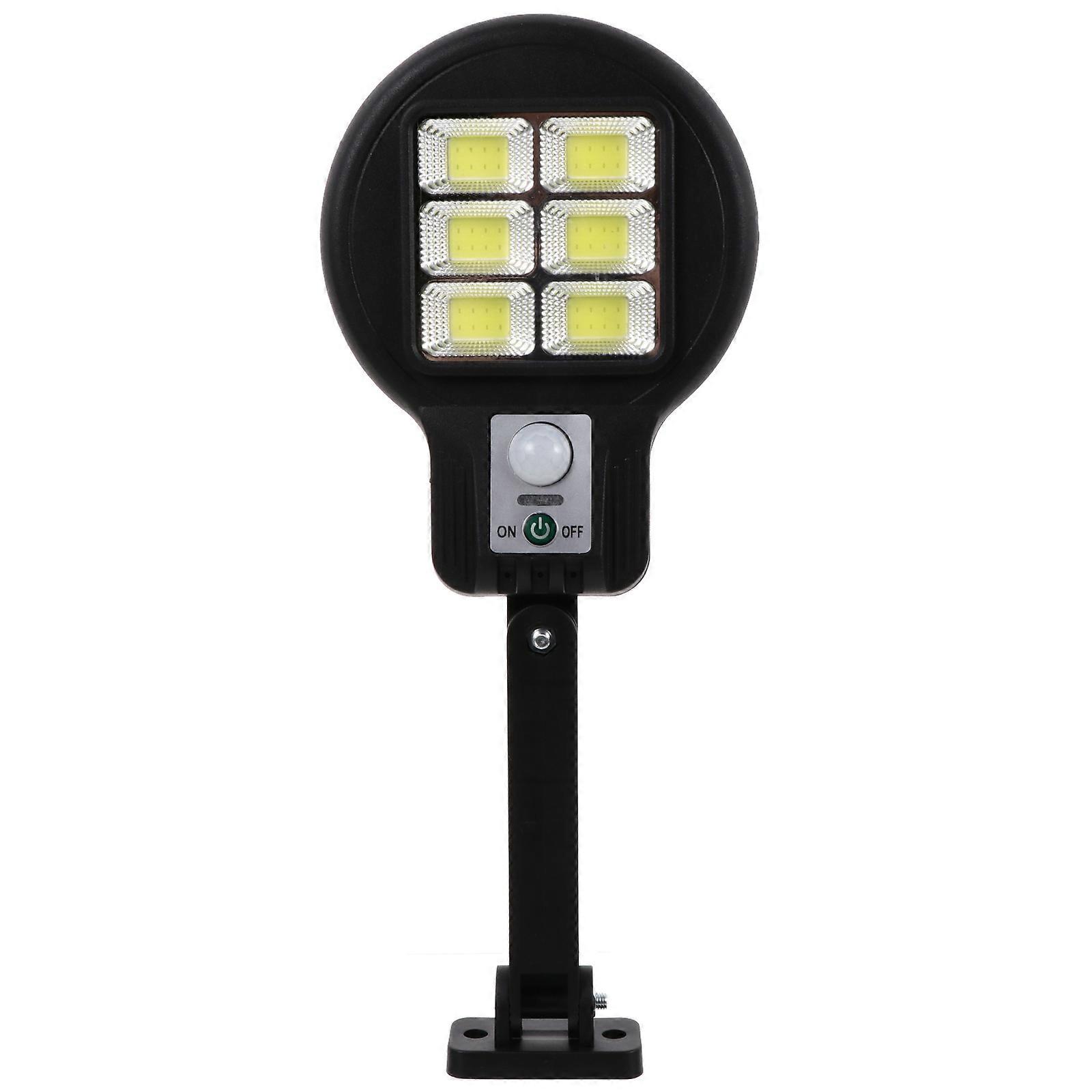 Solar Led Lamp Human Body Induction Street Lighting Rectangular Shape Abs Material 1Set