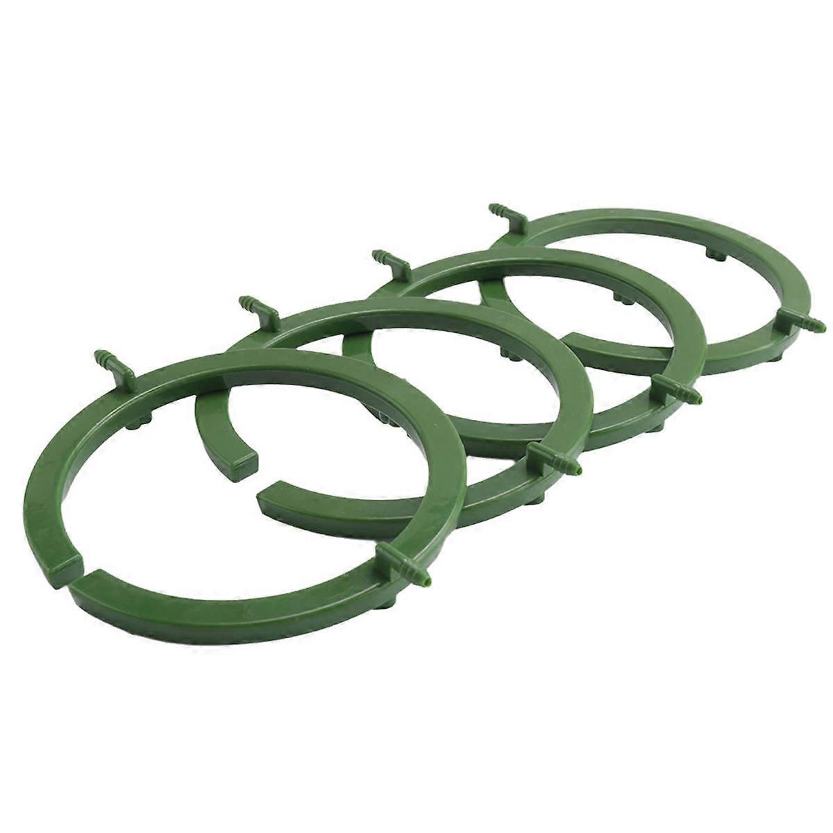 4 Set Water Ring 5In W 3 Leg Support Drip Emitter Drip Ring with Built in 1/8 in Barbed Inlet Fitting 3 Removable Stakes