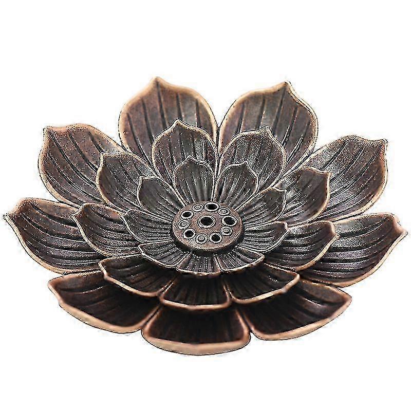Lotus Incense Burner with 6 Holes, Dual-purpose Aromatherapy Incense Holder with Detachable Design (1 Piece)