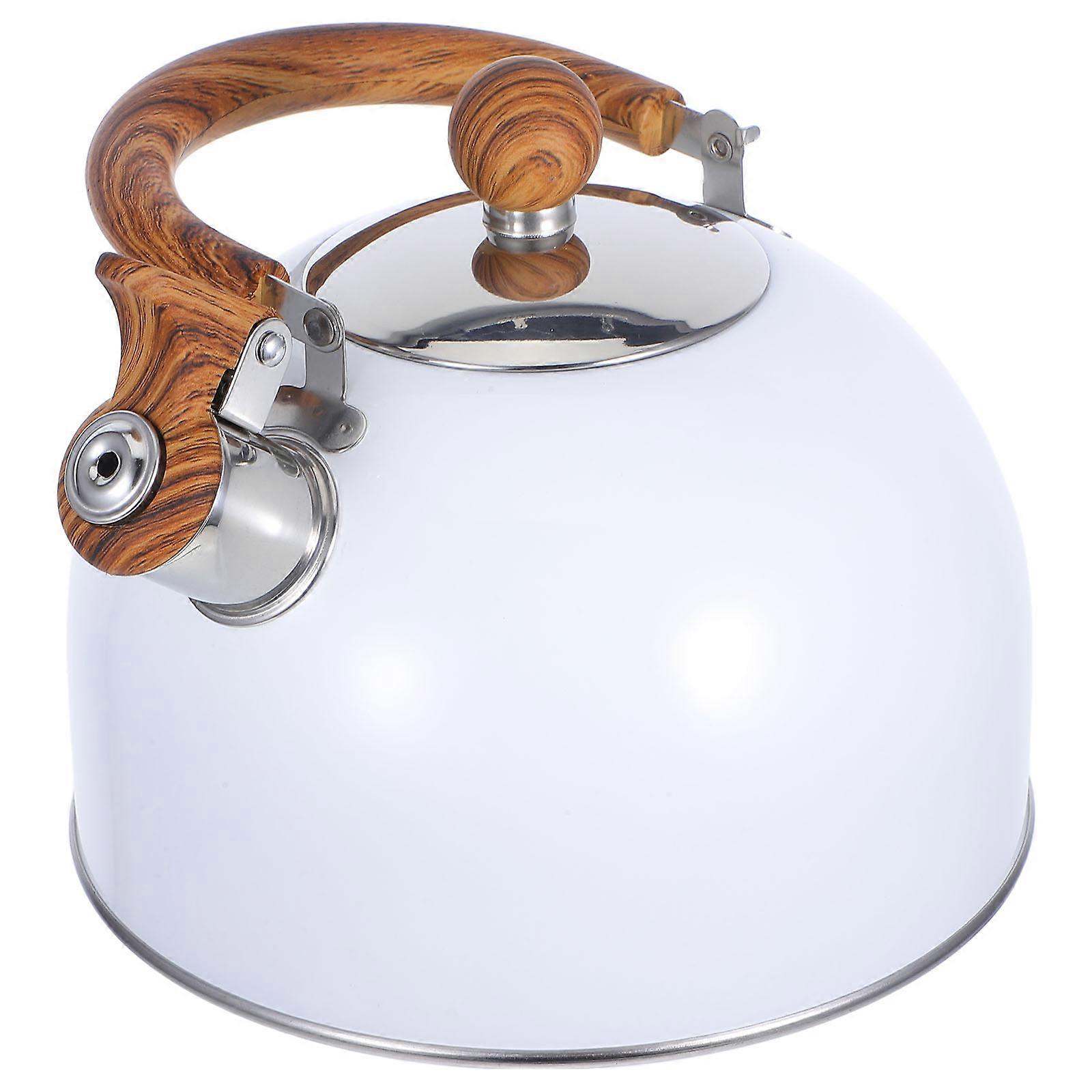 Kettle Pots For Stove Top: Tea Pot With Ergonomic Handle Small Tea Kettle With Folding Handle Loud Whistle For Tea Coffee Milk
