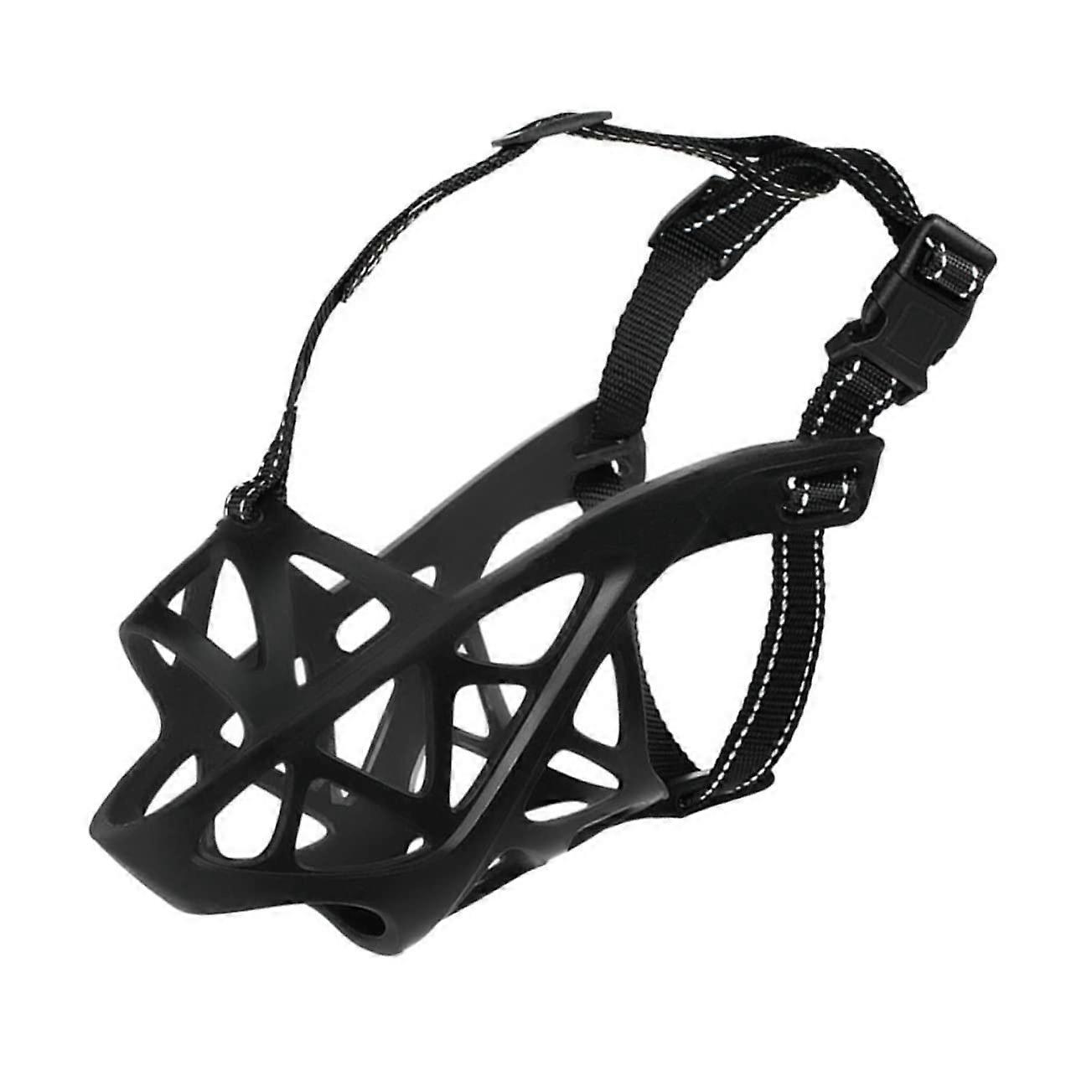 Adjustable Bite Muzzle with Breathable TPR Snout for Easy Cleaning and Fit