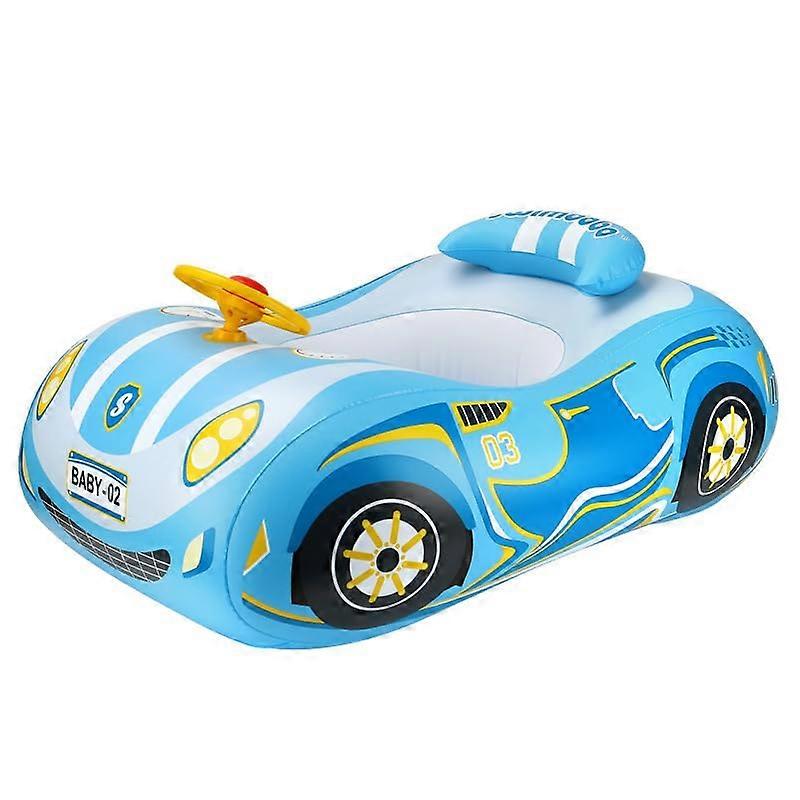 3D Auto Pool Float Heavy Duty Infant Swim Float for 1248 Months Toddlers, Safe Pool Floaties for Boys Girls 1 Blue