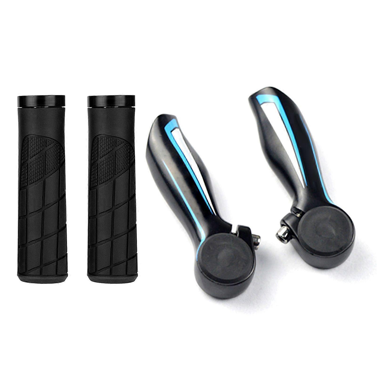22.2mm Anti-slip Bicycle Handlebar Grips with Bar EndsYMQX)