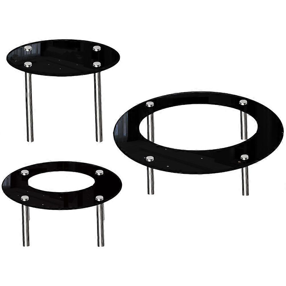 Dessert Holder Stand Acrylic Cake Display for Christmas and New Year 3Pcs