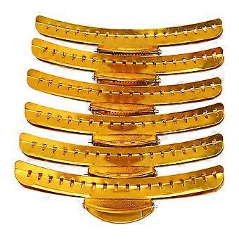 6Pcs Klauenklammern ABS rutschfeste Frauen Mädchen Haarschmuck für Friseur StylistYMMR)