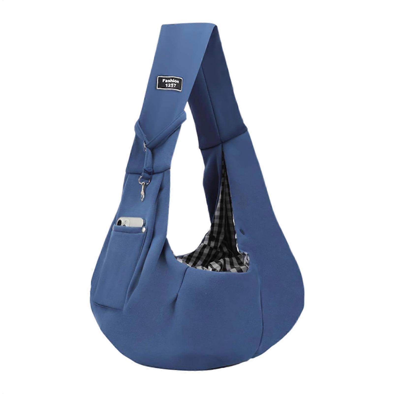 Portable Cat and Puppy Carrier Bag, Soft Carrier for Dogs, Cats, Outdoor Travel Blue