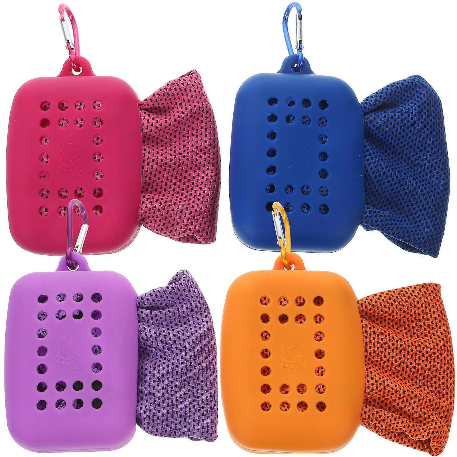 Here's a polished and engaging product description for your **4pcs Quick Towels With Case**:
### **4 Pack with Carry Case – Lightweight &