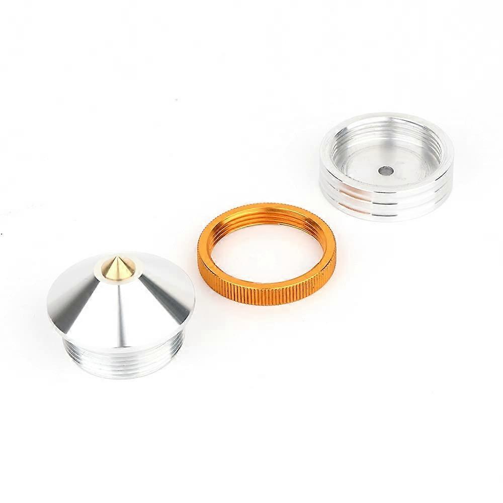 Turntable Foot Pad Replacement Gold Plated Copper Speaker Spike Set for CD Audio Subwoofer (Color: Silver, Size: One Size) One Size silver