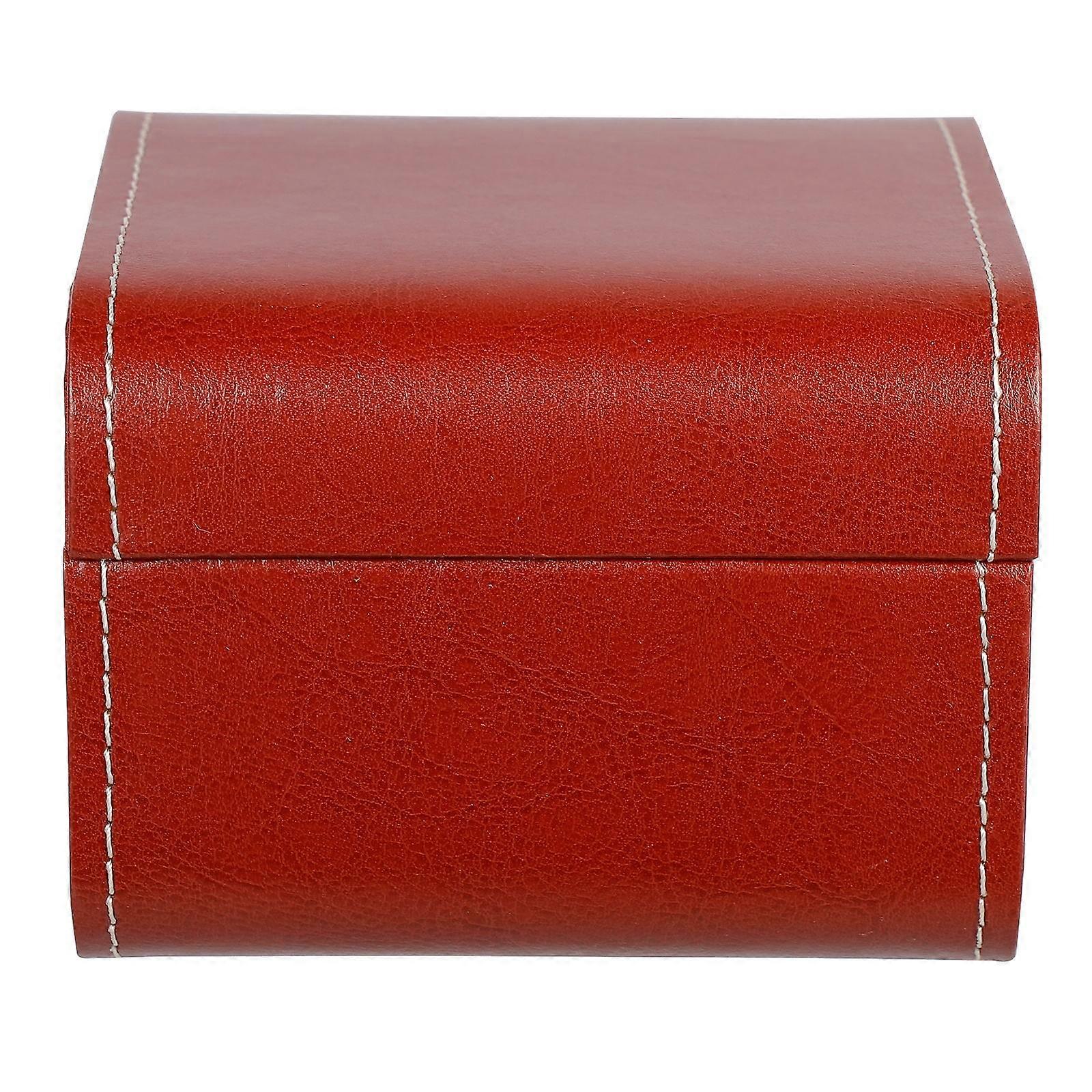 Hard Watch Case Square Shape Flannel Lined Interior for Men Personal Use 1Pack