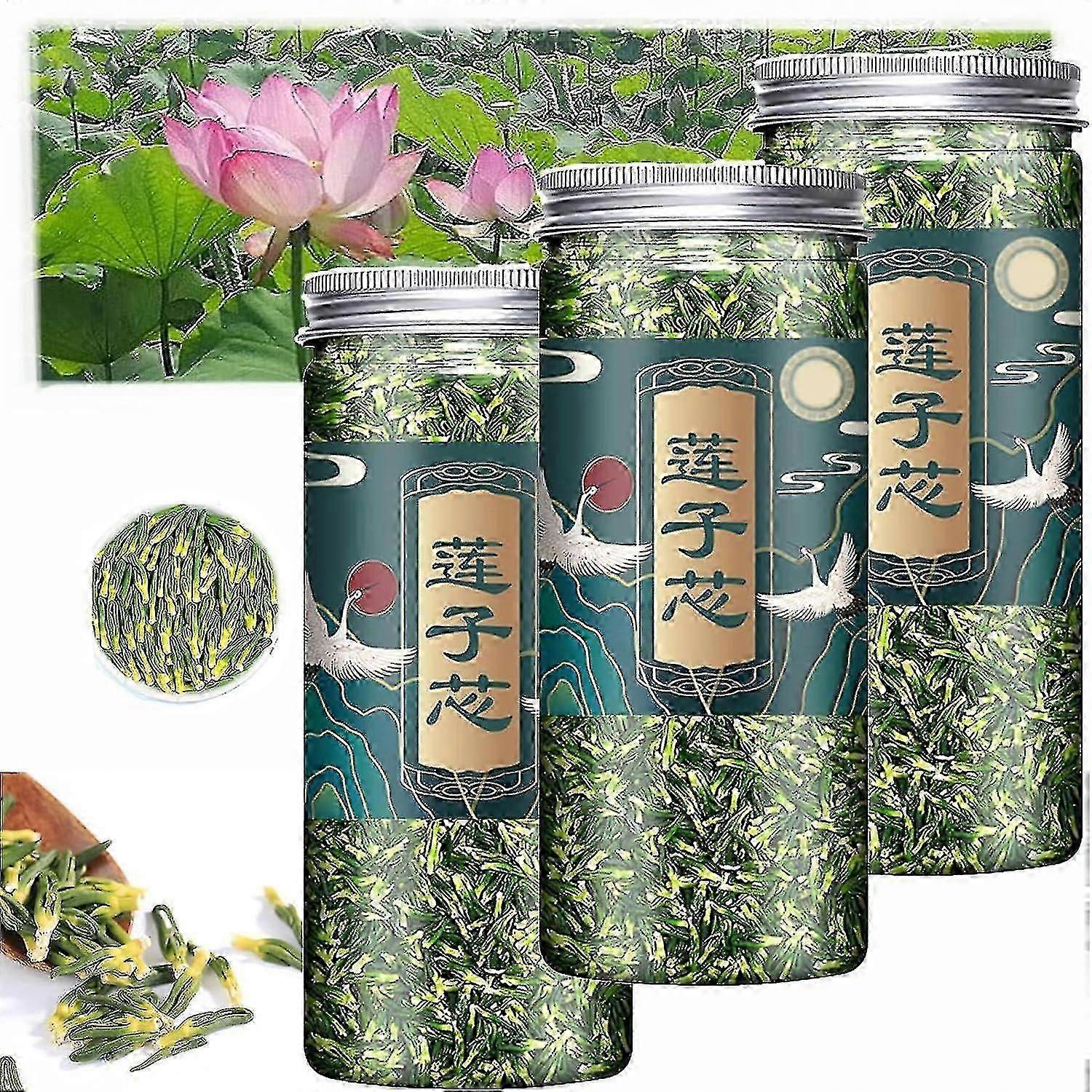 Lotus Seed Core Tea Για Άνδρες, Φυσικό Lotus Seed Heart Tea, Αποξηραμένο Lotus Plumule Lotus Embryo Tea Men's Essentials Pure Herbal Tea