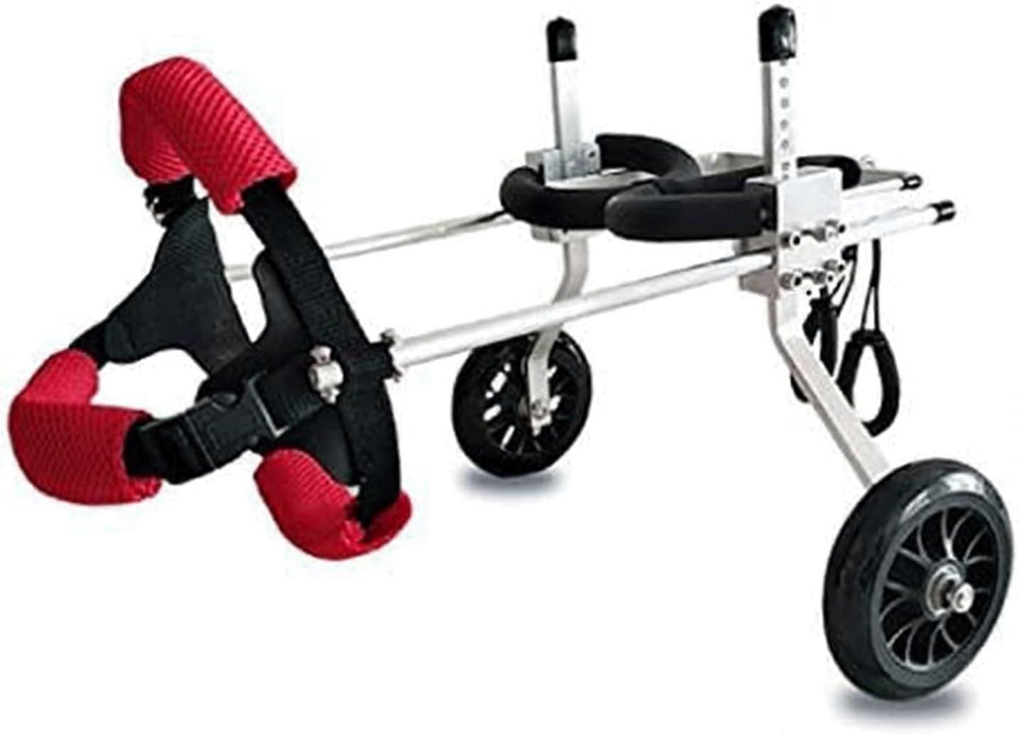 Hund wheelchair, dog wheelchair for hind legs, adjustable pet wheelchair, aluminum alloy dog wheelchair for small/mediumsized dogs