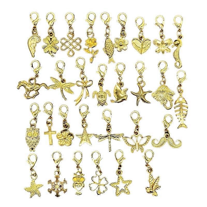 New Arrival Cross Border Hot Selling Multi Color Alloy Lobster Clasp Butterfly