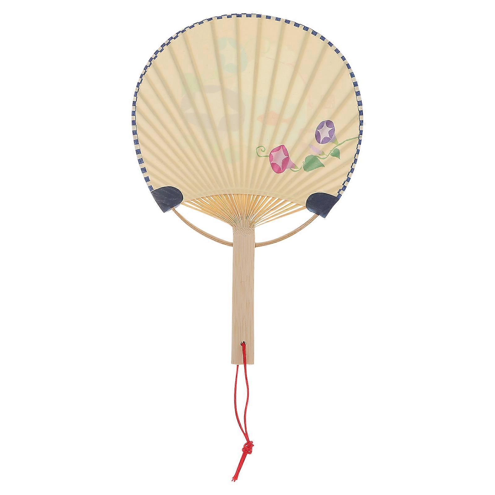 Printing Fan Vintage Style Mini Fan Double Sided Hand Fan Retro Elegant Handheld Fan For Decor Random Style