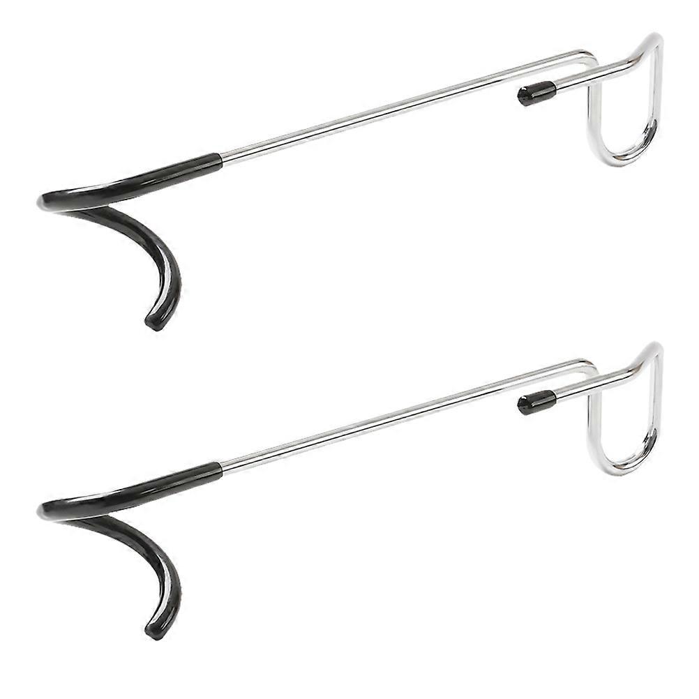 Portable Skid Resistant Outdoor Hooks for Lanterns, Camping, Fishing, Hiking, and Barbecues – Multi Functional Stainless Steel Hangers Set of 2