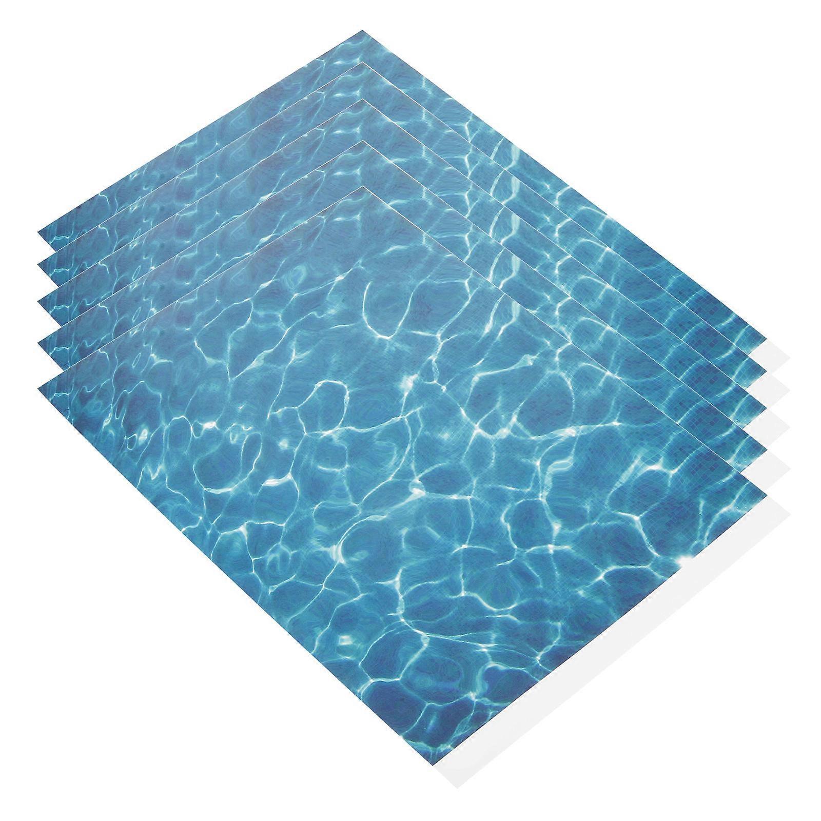 Artificial River Effect Sheet 5 Sheets for Micro Landscape Diorama Model Decor, Water Basing for Sand Table DIY Projects, Easy to Use