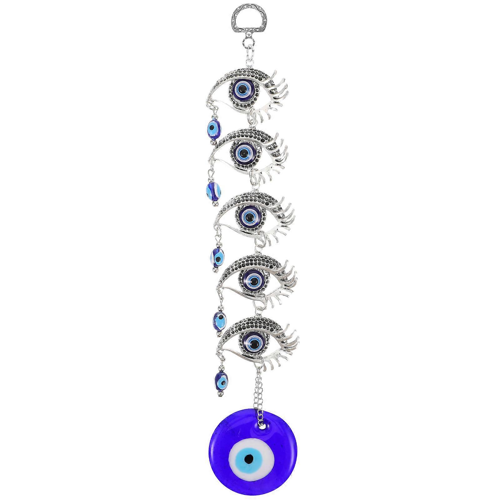 Evil Hanging Ornament Protection Car Rearview Mirror Multi Color 26.00X5.00X1.00Cm 1Pcs