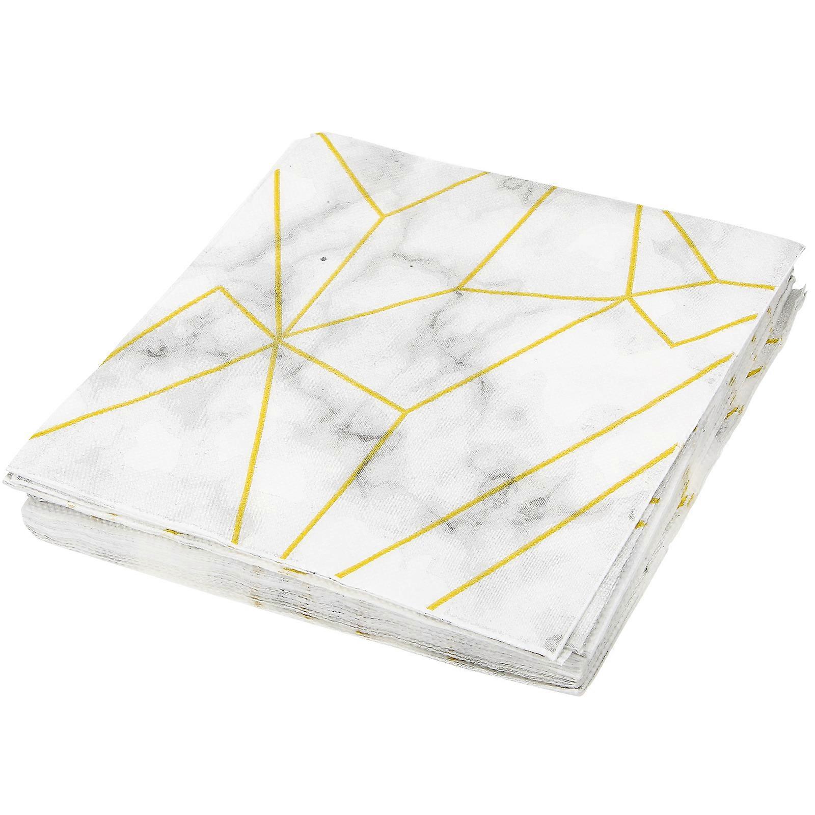 Marble Pattern Paper Guest Towels for Weddings, Parties & Events – Durable Hand Napkins for Table Decoration & Guest Room Use