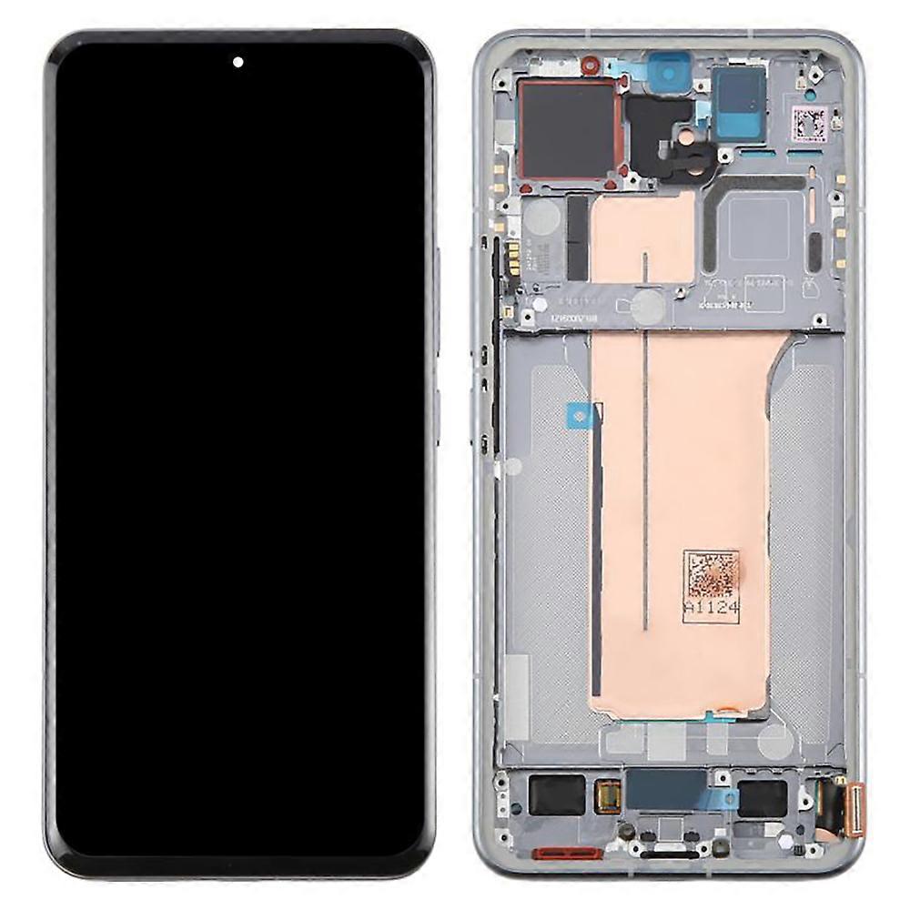 For Xiaomi 15 Pro OEM Grade S AMOLED Screen and Digitizer Assembly + Frame (Without Logo) - Silver
