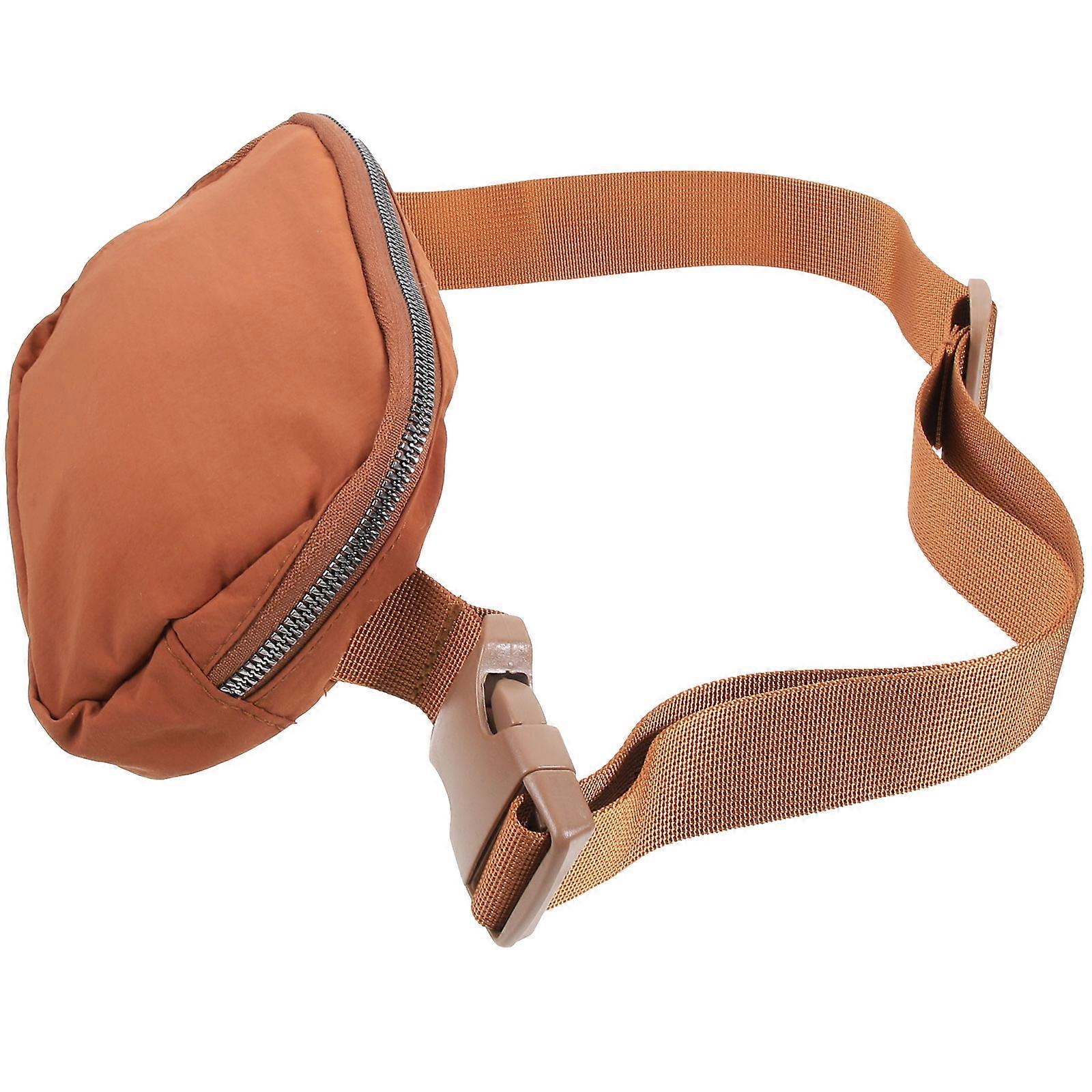 Waist Pouch Unisex for Traveling Daily Use Gym Biking Nylon Rectangular Classic Design Adjustable Strap 8.1×5.5×1.2in 1Pcs