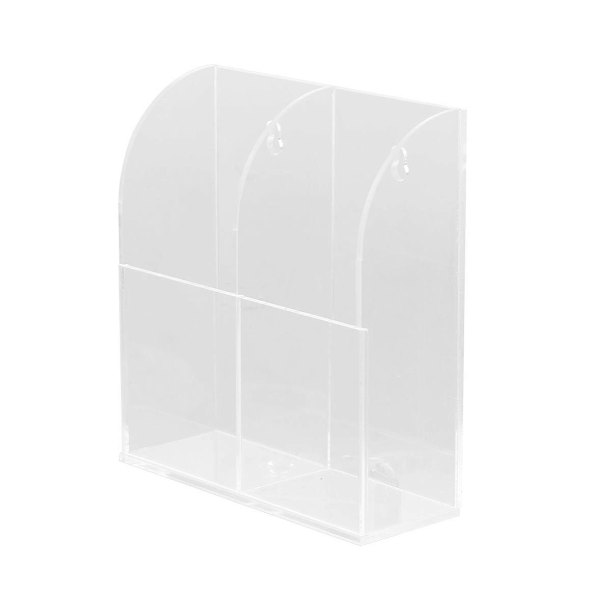 Transparent Acrylic Storage Box for Holding Items Cell Phone Charging Rack Keeps Room Tidy 7.5 x 4.3 x 3.1 inches