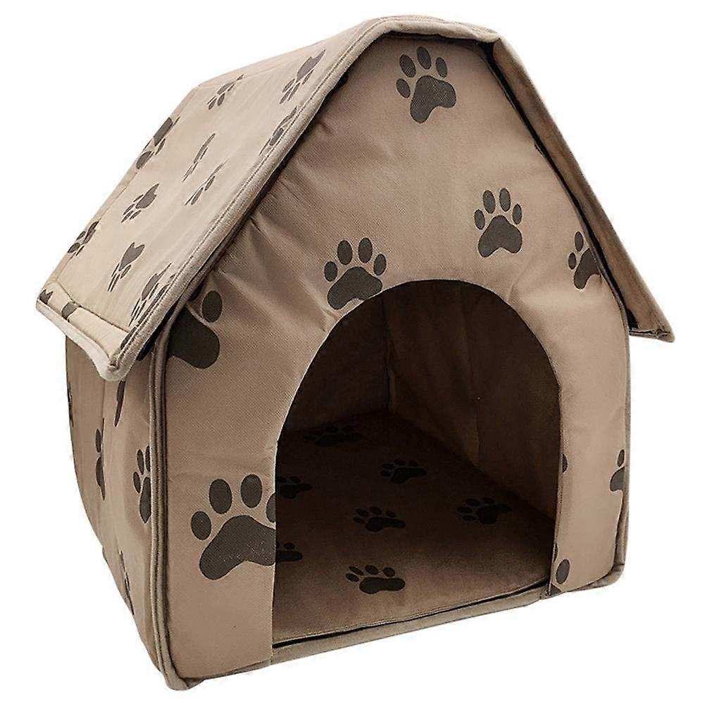 Foldable Cat House for Pets - Compact Indoor Dog Kennel, Lightweight, Easy to Store, Small Space Friendly