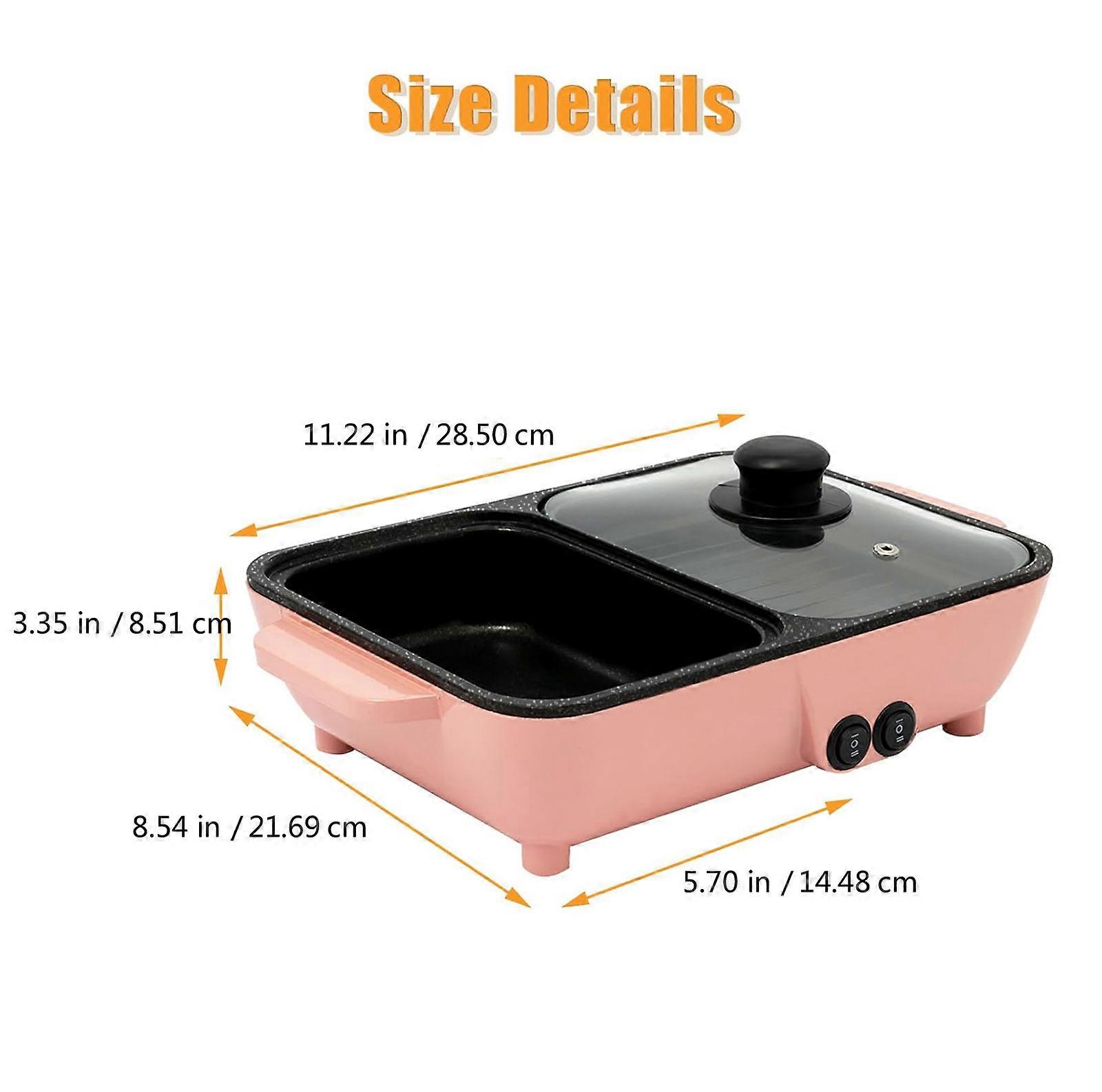 Buy Hot Pot With Grill, Electric Hot Pot 2 In 1 Shabu Shabu Hot Pot Korean BBQ Grill, Reovable 6 thumbnail image