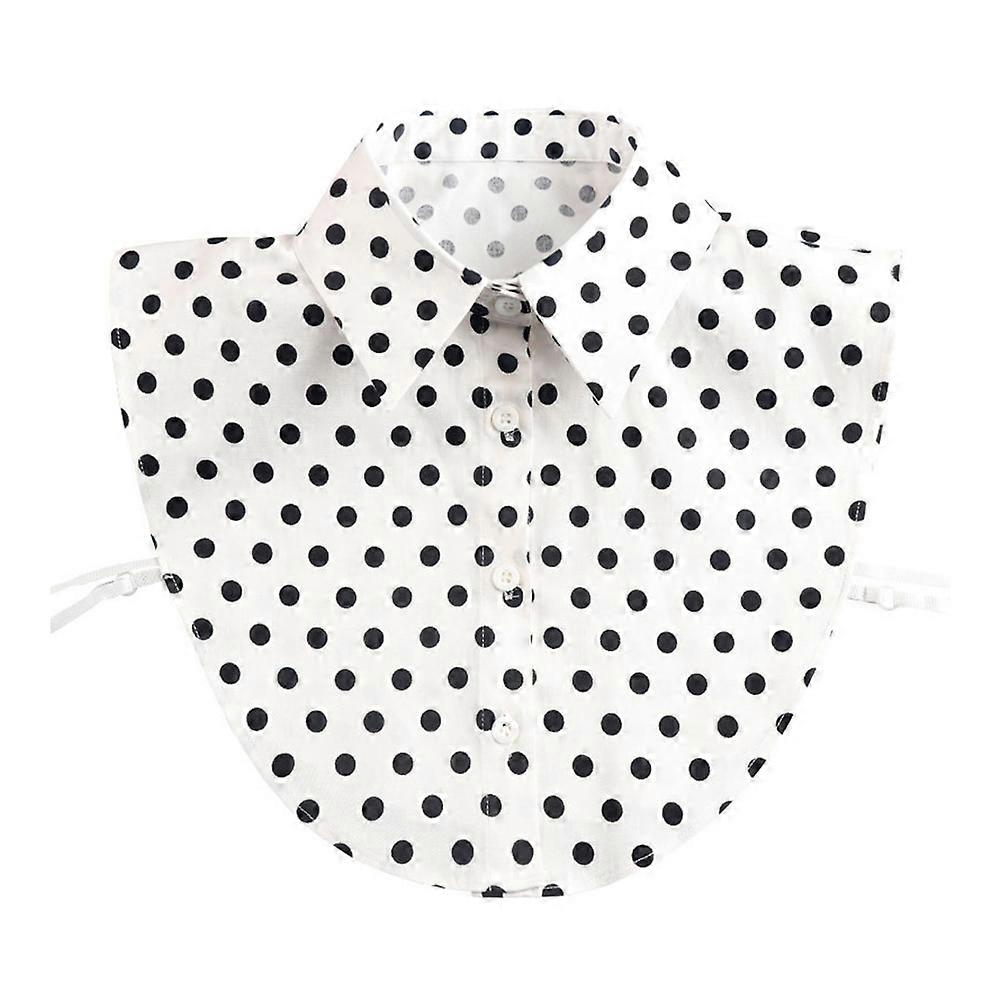 White Pointed Collar Accessory For Women's Casual Attire Detachable 1Pack