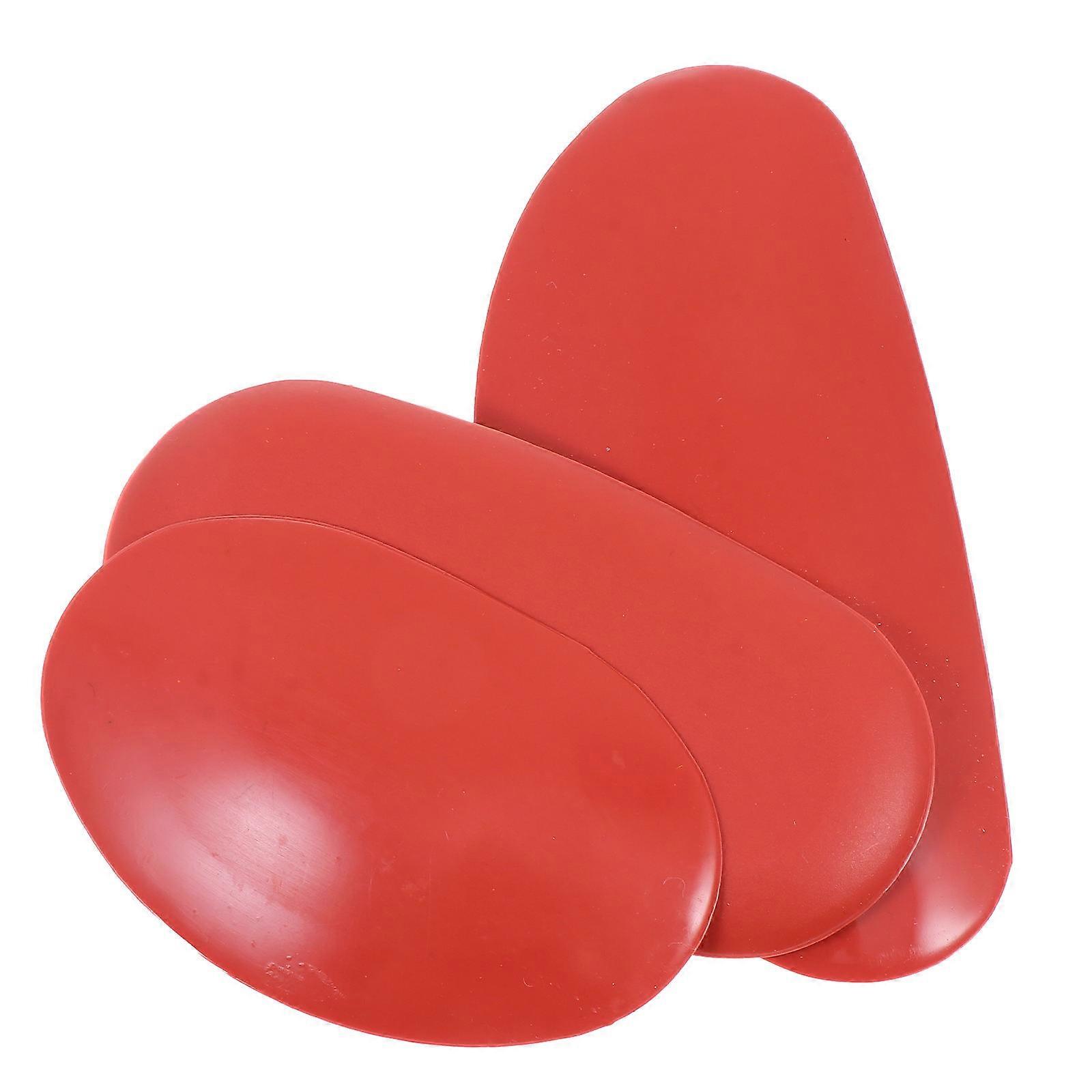 Pottery Scrapers Clay Hand for DIY Crafts Use Made of Rubber Red Contains Different Sizes