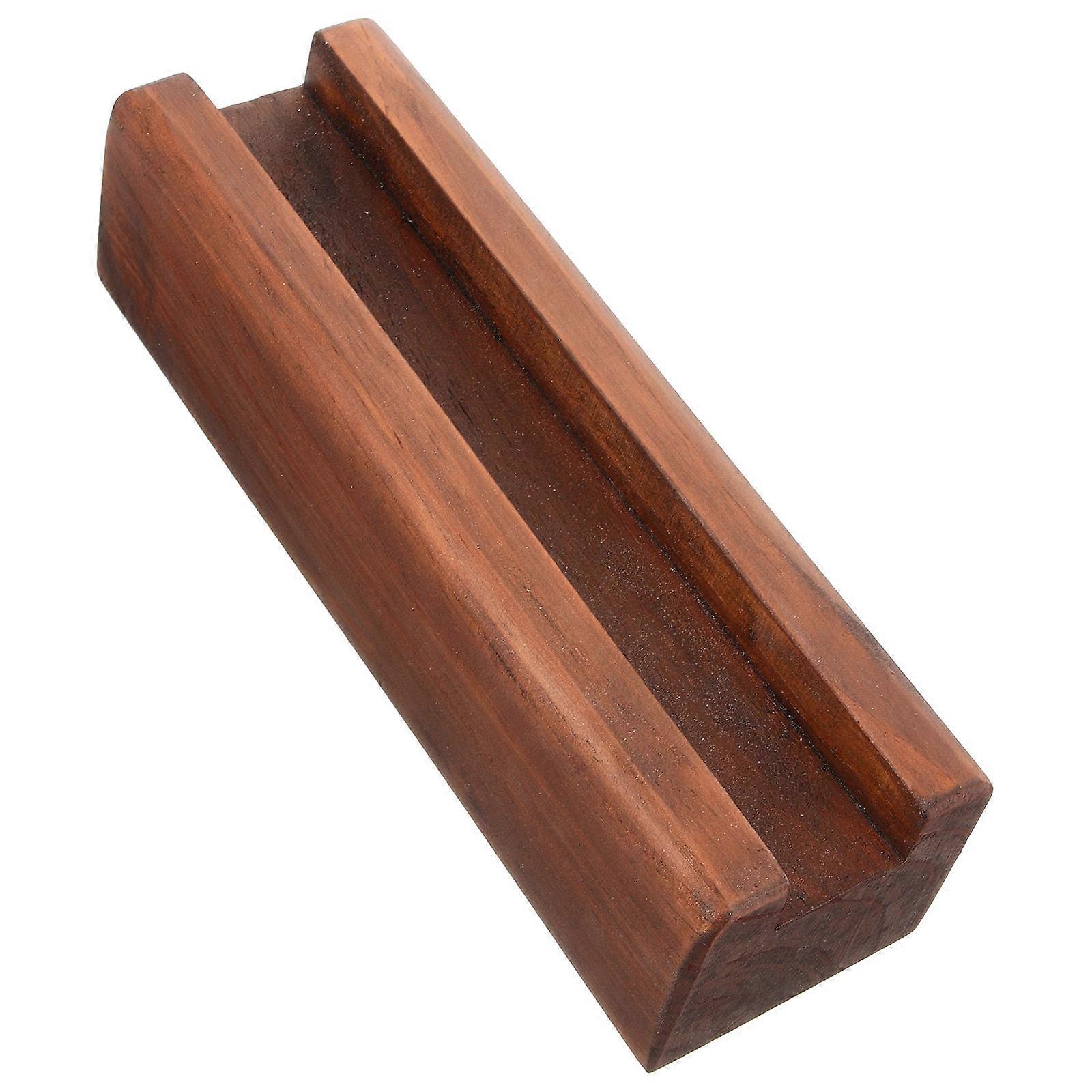 Wooden Full Length Mirror Holder Artwork Display Stable Support Rectangular Shape 1Pcs