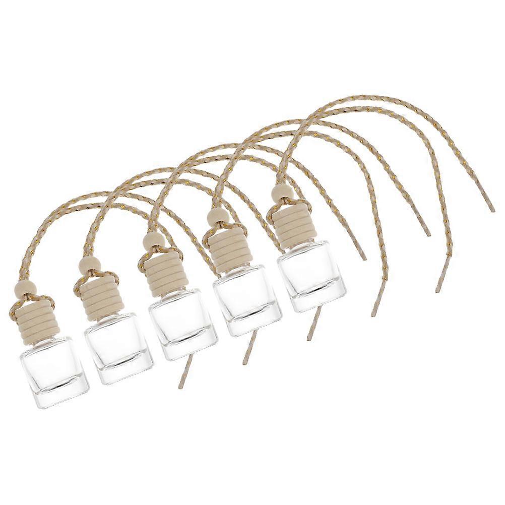 5pcs Car Air Freshener Empty Perfume Diffuser Bottle for Hanging Small Scent Bottle