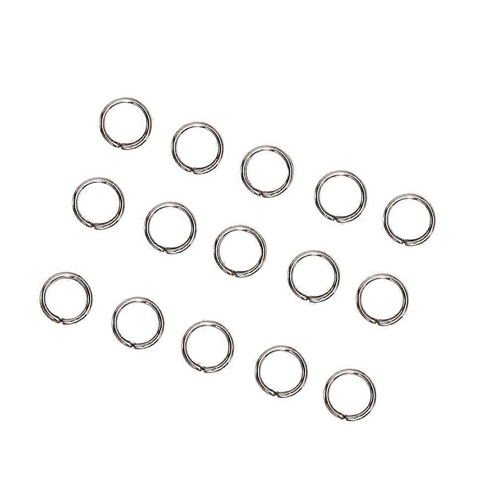 Split Circle Rings Key Chain Accessories DIY Projects 10x10mm White 200Pcs